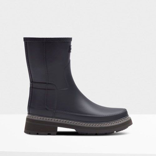 Hunter Refined Stitch Detail Short Rain Boots For Womens - NZ L8460